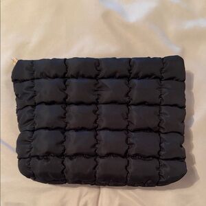 Black Quilted Pouch